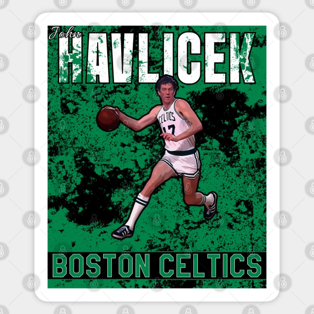 John Havlicek | Boston Celtics Sticker by Aloenalone